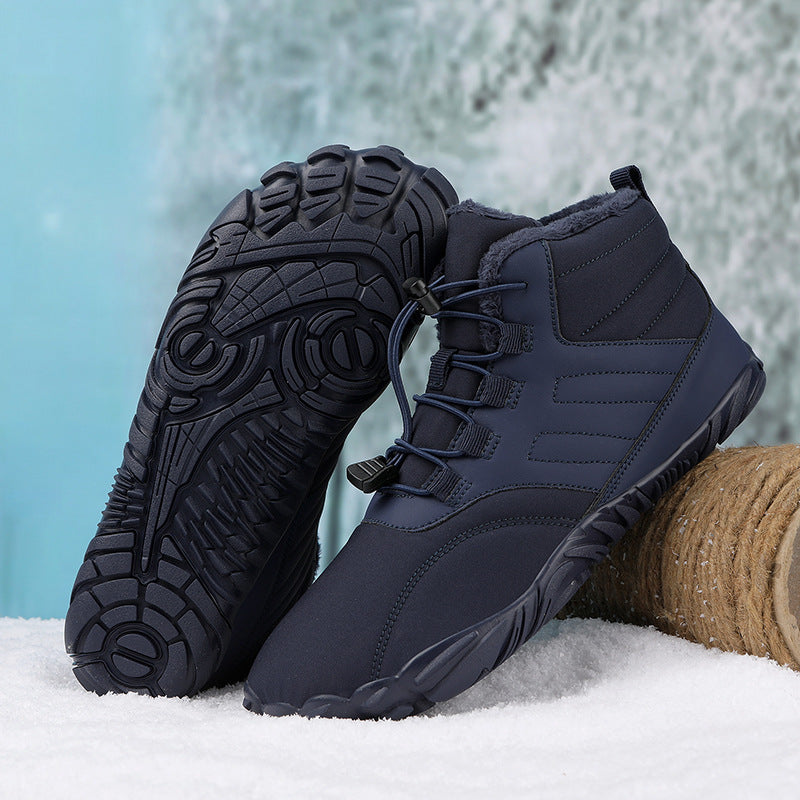 Outdoor Sport Baumwolle Schuhe Für Männer Und Frauen Winter Warme Slip-on Stiefel Tragen-beständig Anti-ski Verdickt schuhe Paar