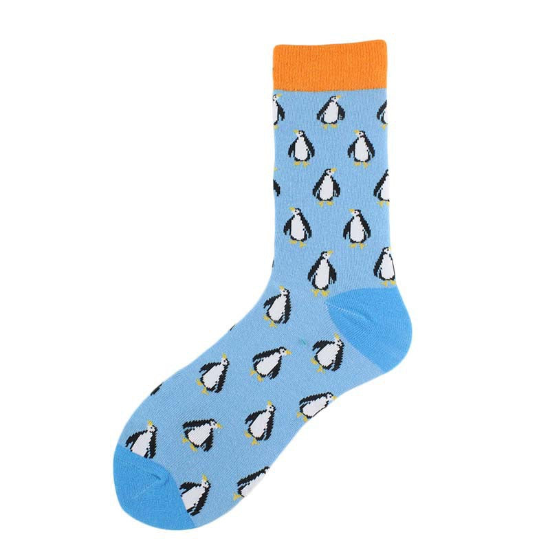 Jacquard Tube Socks Cartoon Fox Penguin