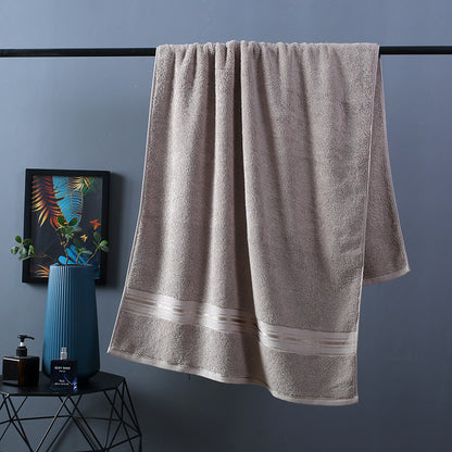 Pure color thick cotton bath towel set towel set raised beach towel pure cotton bath towel for beauty salon