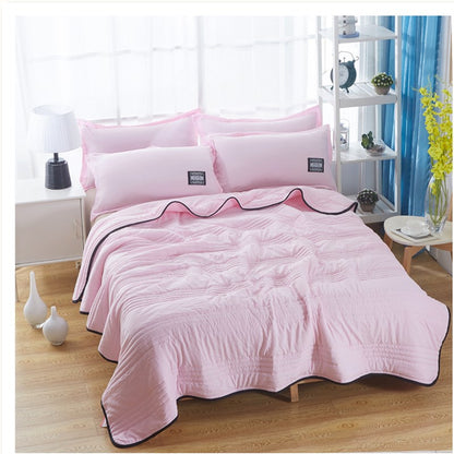 Cooling Blankets Pure Color Summer Blanket Solid Color Summer Cooling Blanket Compressible Air Conditioning Blanket Quilt