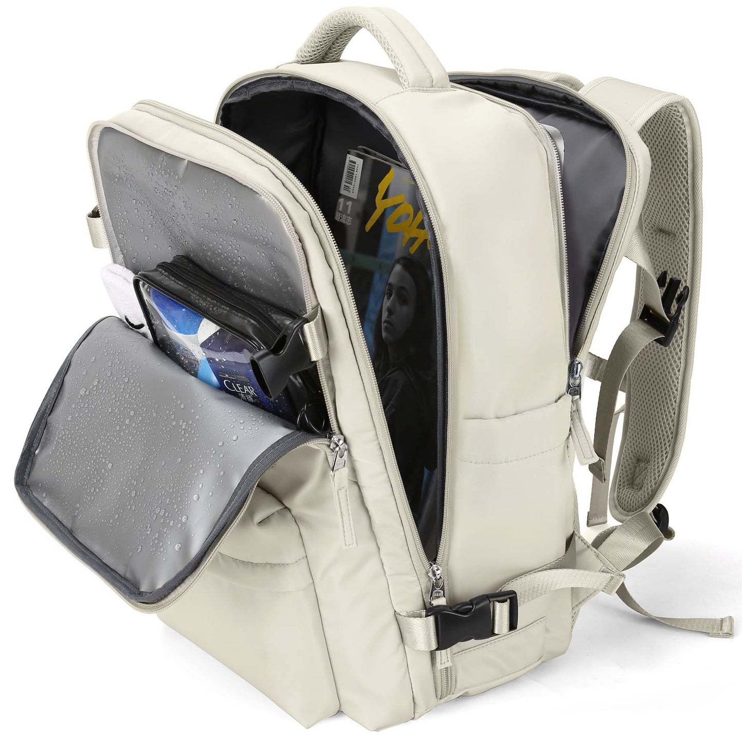 Fashionable travel backpack with large capacity