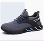 Men's fashion casual steel toe cap breathable odor-inhibiting