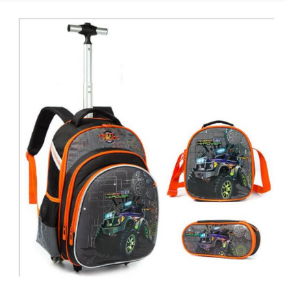 Three-piece trolley bag for elementary school students