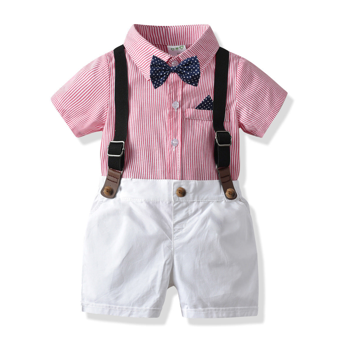 Boys shirt suit with bow tie