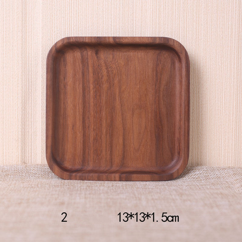 Japanese style black walnut rectangular dinner plate