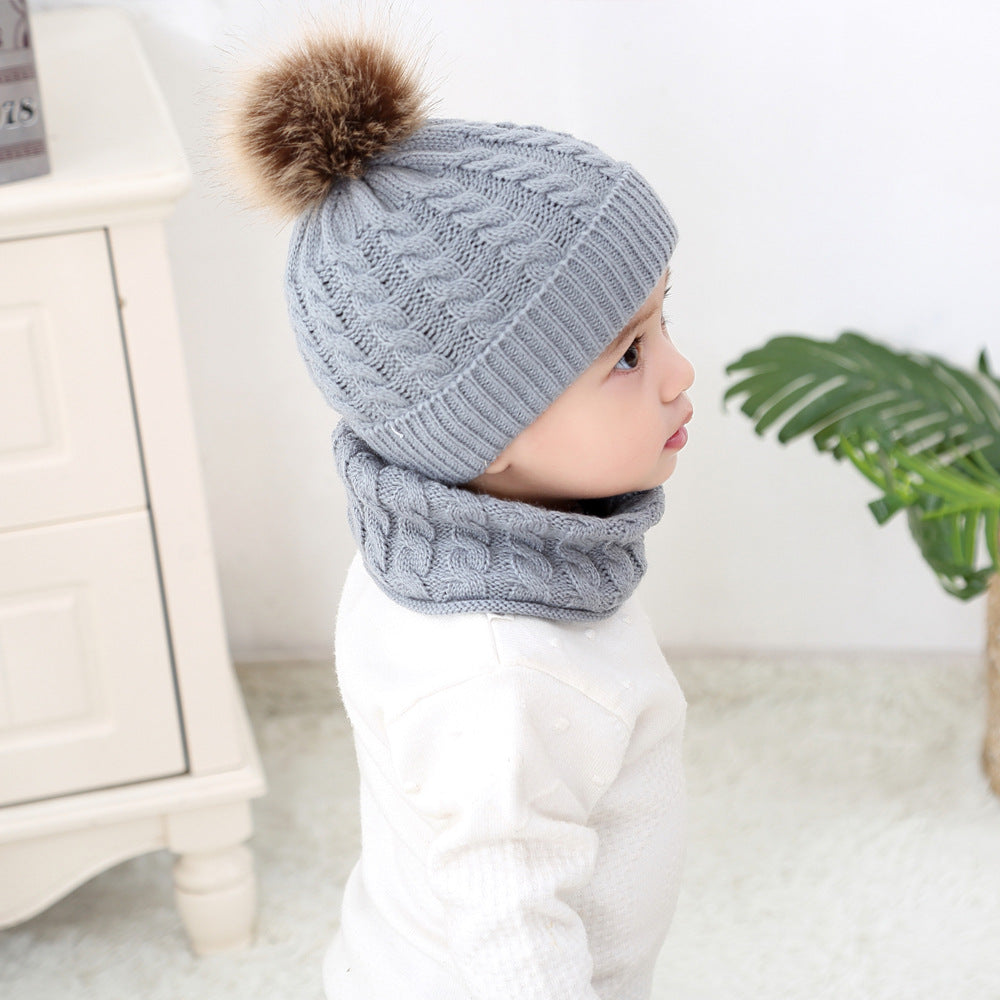 Baby warm wool hat toddler hat baby girl boy winter warm knitted wool