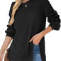 Women's sweater with side slit