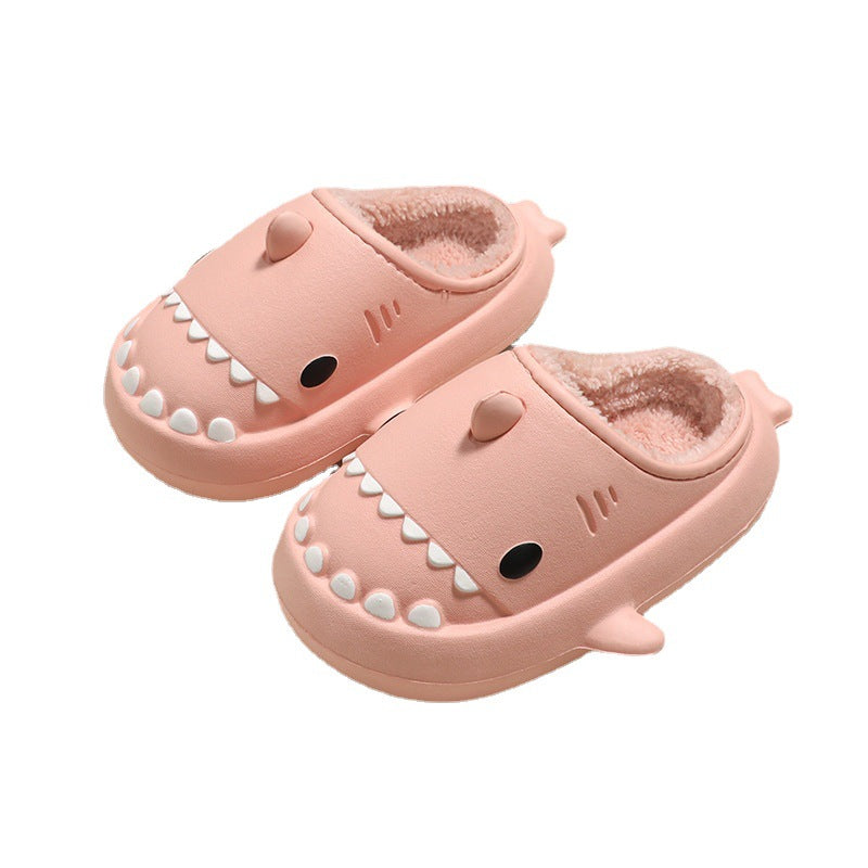 Shark shoes for kids cute waterproof warm slippers home shoes for children