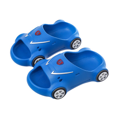 Children Luminous Slippers Cartoon Car Sandals Kids Sandals Anti Slip Boys Girls Luminous Slippers Summer Beach Shoes