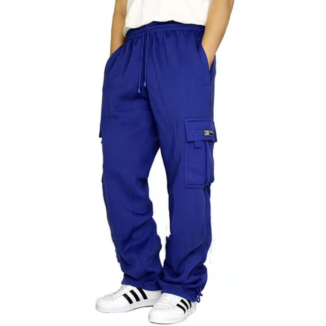 Men Pants Sweatpants Stretch Elastic Waist Jogger Sport Pants Drawstring Trousers Fashion Men Clothing