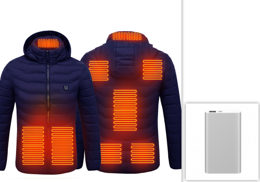 Neue Beheizte Jacke Mantel USB Elektrische Jacke Baumwolle Mantel Heizung Thermische Kleidung Heizung Weste männer Kleidung Winter