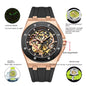 Band waterproof luminous hollow automatic mechanical watch