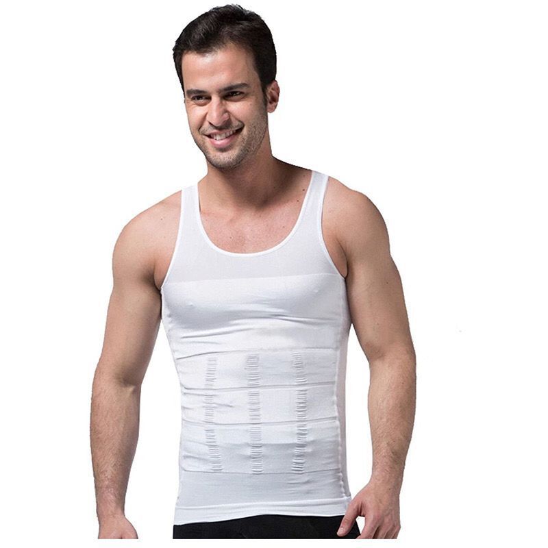 Eng anliegendes Body Shaper Tank-Top-Korsett für Herren