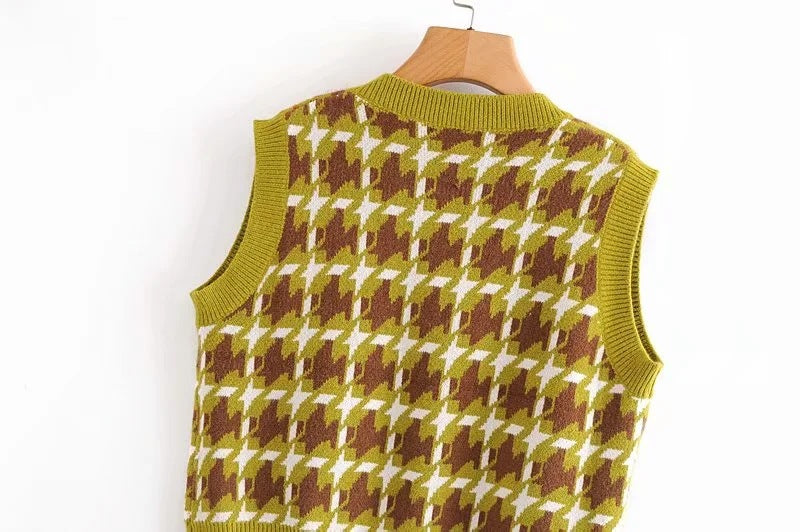 knitted vest vest