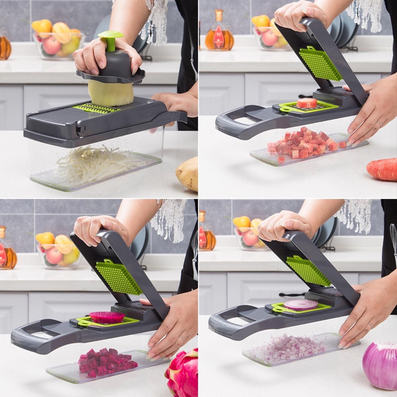 12-in-1 manual vegetable cutter kitchen helper food chopper onion cutter vegetable cutter