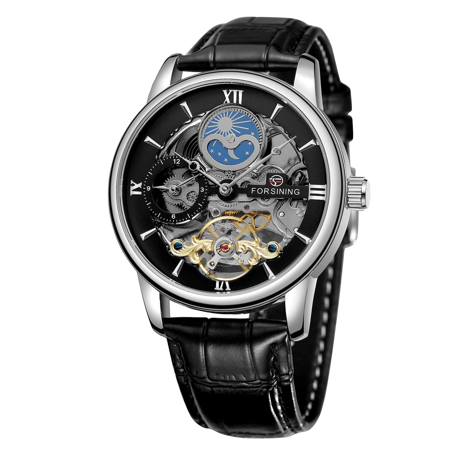 Casual Hollow Moon Automatic Mechanical Watch