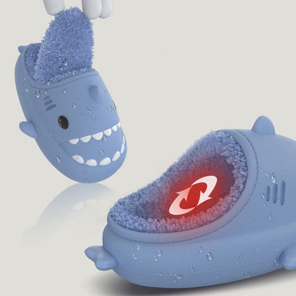 Shark shoes for kids cute waterproof warm slippers home shoes for children
