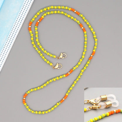 Glasses Face Mask Necklace Jewelry Pearl Shoulder Strap Fashion Sunglasses Jewelry Cord