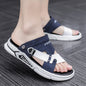 Waterproof leather sandals for men