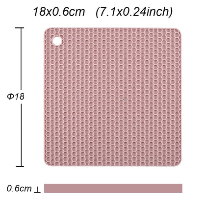 25 Styles Silicone mat 230 °c heat resistant Potholder Dining Table Placemat non-slip pot holder cup coaster kitchen accessories