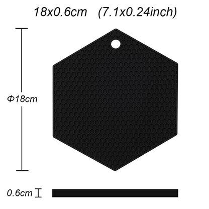 25 Stile Silikon matte 230 °c hitze beständige Potholder Esstisch Tischset rutsch feste Topf halter Tasse Untersetzer Küchen zubehör