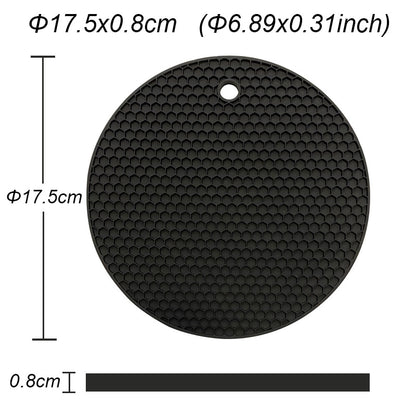 25 Stile Silikon matte 230 °c hitze beständige Potholder Esstisch Tischset rutsch feste Topf halter Tasse Untersetzer Küchen zubehör