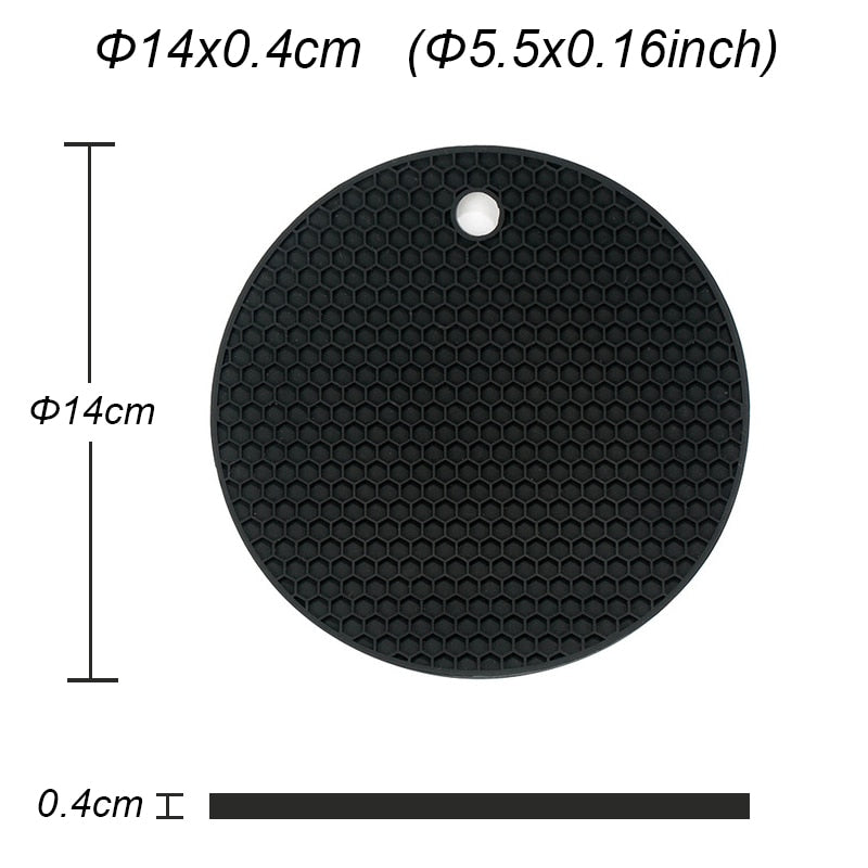 25 Styles Silicone mat 230 °c heat resistant Potholder Dining Table Placemat non-slip pot holder cup coaster kitchen accessories