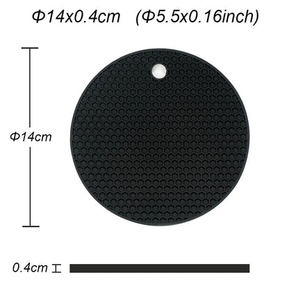 25 Stile Silikon matte 230 °c hitze beständige Potholder Esstisch Tischset rutsch feste Topf halter Tasse Untersetzer Küchen zubehör