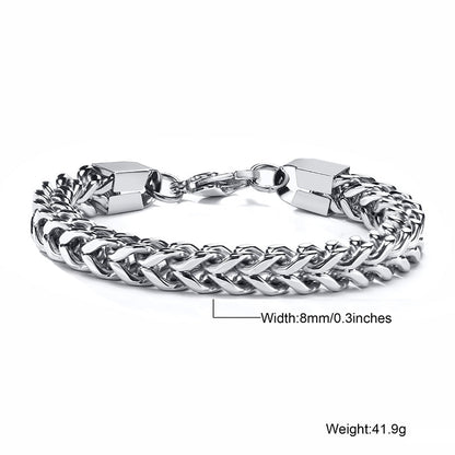 STYLISH STAINLESS STEEL BALI FOXTAIL CHAIN ​​BRACELET