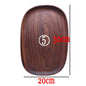 Whole Wood Lovesickness Wood Irregular Oval Solid Wood Pan Plate Fruit Dishes Saucer Tea Tray Dessert Plate Tableware Set