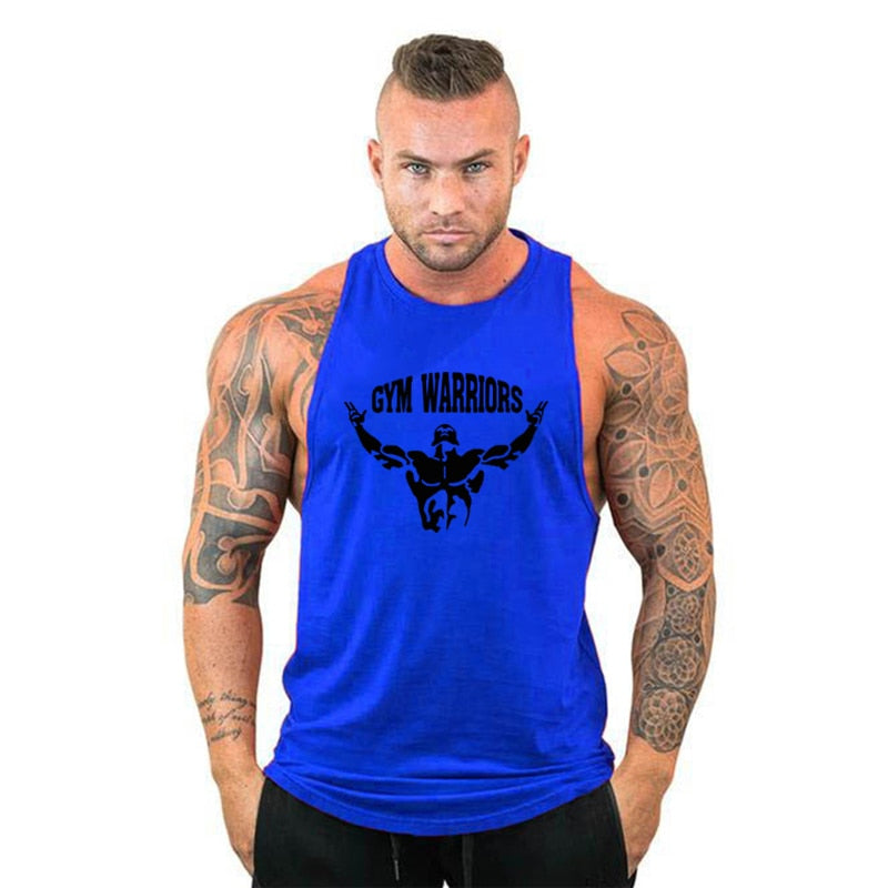 Brand Gym Clothing Mens Bodybuilding Hooded Tank Top