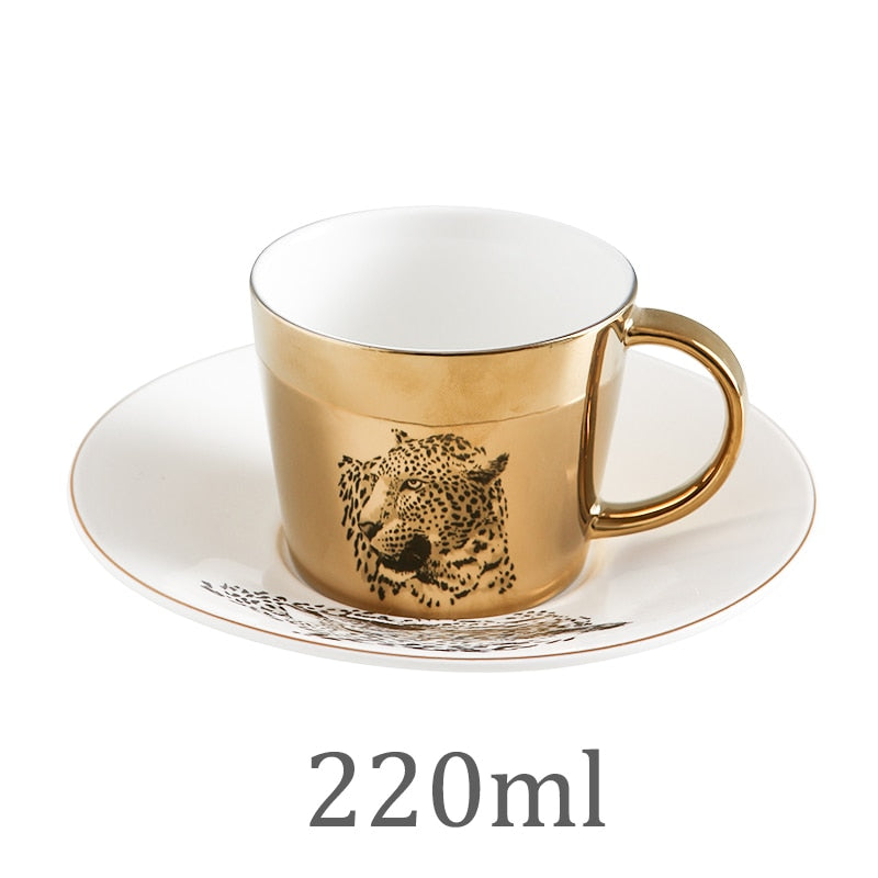 Kreative Pferd Anamorph Tasse Spiegel Reflexion Tasse Hummingbird Becher Luycho Kaffee Tee-Set Mit Bahn 90ml-220ml