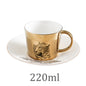 Creative Horse Anamorphic Cup Mirror Reflection Cup Hummingbird Mug Luycho Coffee Tea Set With Coaster 90ml-220ml