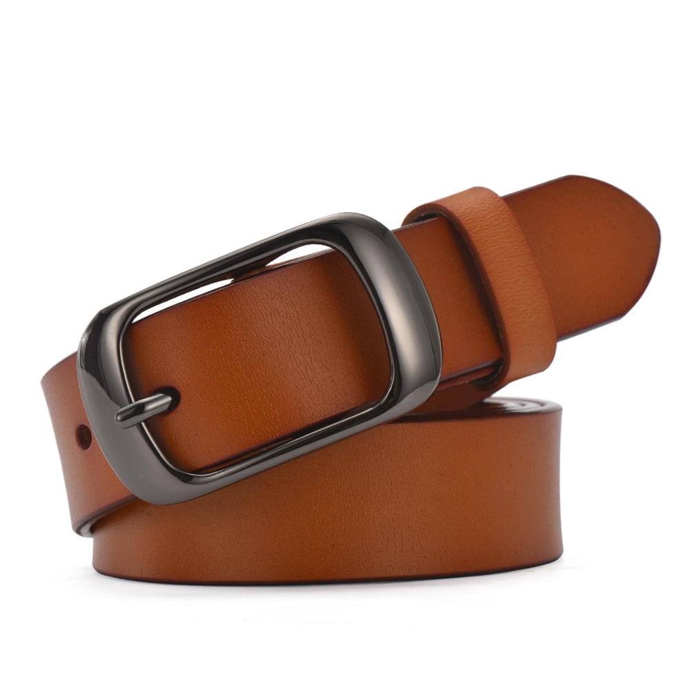 Women's strap casual all-match Women brief genuine leather belts Women's strap pure color belt Top quality jeans belt WH001