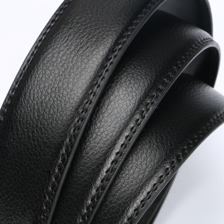 Men automatic buckle belt No Buckle Belt Brand Belts Men High Quality Male Genuine Strap Jeans Belt free shipping 3.5cm belt