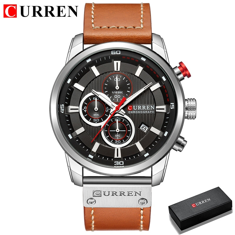 Curren Fashion Date Quartz Men Watches Top Brand