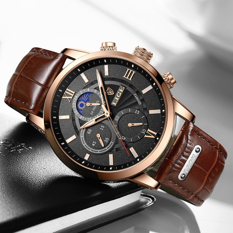 Neue LIGE herren Uhren Top Brand Luxus