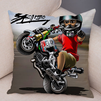 Extreme Sport Pillow Cover Decor Cartoon