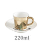 Creative Horse Anamorphic Cup Mirror Reflection Cup Hummingbird Mug Luycho Coffee Tea Set With Coaster 90ml-220ml