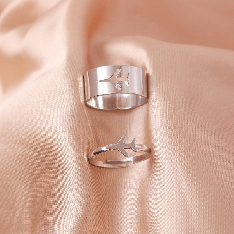 Silver Color Butterfly Rings