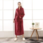 Plus Größe 3XL Männer Robe Winter Flanell Weiche Kimono Kleid Liebhaber Ultra Große Lange Bademantel Nachtwäsche Dicke Warme Frauen Nachtwäsche