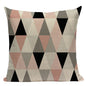 Pink Geometric Nordic Cushion Cover Tropic Palm Leaf Throw Pillow Bedding Pillow Case Sofa Bed Decorative Heart Pillowcase