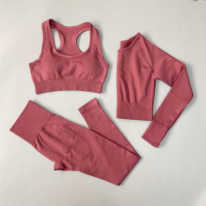 Fitness Frauen Yoga Set Nahtlose Sportswear Workout