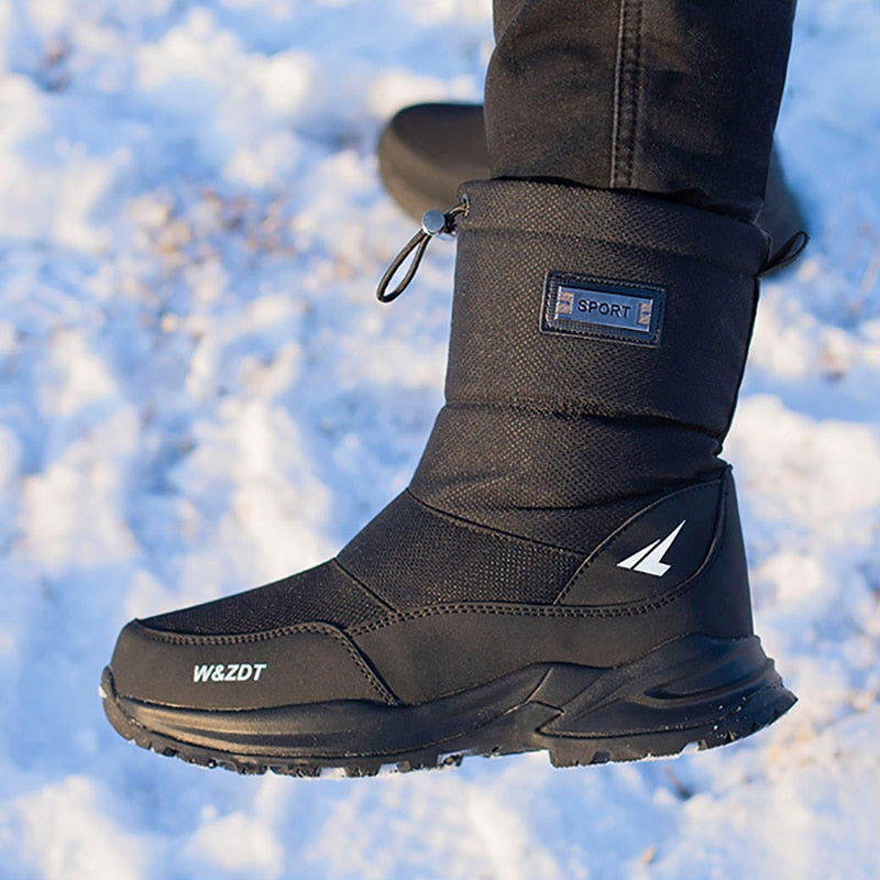 Männer Stiefel 2024 Winter Schuhe Männer Schnee Stiefel Wasserdicht