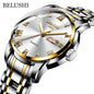 Stainless Steel Business Date Watch Waterproof