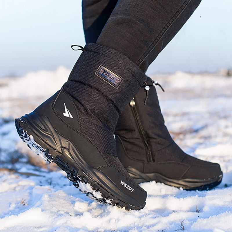 Männer Stiefel 2024 Winter Schuhe Männer Schnee Stiefel Wasserdicht