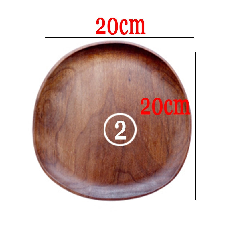 Ganze Holz liebeskummer Holz Unregelmäßigen Oval Massivholz Pan Platte Obst Gerichte Untertasse Tee-tablett Dessert Teller Geschirr Set