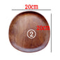 Whole Wood Lovesickness Wood Irregular Oval Solid Wood Pan Plate Fruit Dishes Saucer Tea Tray Dessert Plate Tableware Set