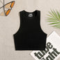 Crop Top Frauen Solide Grund T-shirts Weste Nahtlose Streetwear