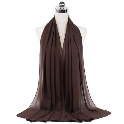 70*180cm Muslimischen Chiffon Hijab Schals